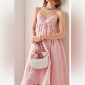 Zimmermann dusty pink midi dress size AU 1or US. 4/6